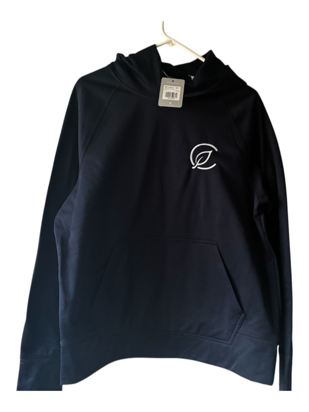 Curaleaf Navy Hoodie Sweatshirt with White Logo - Women MD